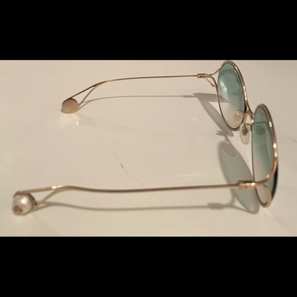 GUCCI GG0253S ROUND SUNGLASSES w/PEARL DETAIL - Picture 6 of 8